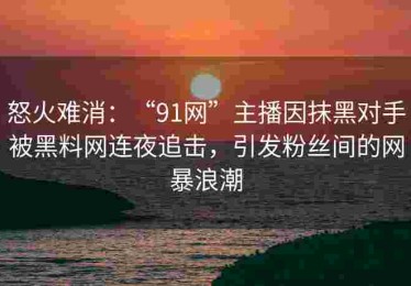 怒火难消：“91网”主播因抹黑对手被黑料网连夜追击，引发粉丝间的网暴浪潮