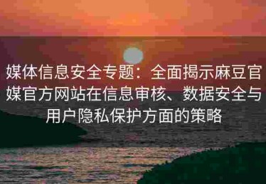 媒体信息安全专题：全面揭示麻豆官媒官方网站在信息审核、数据安全与用户隐私保护方面的策略